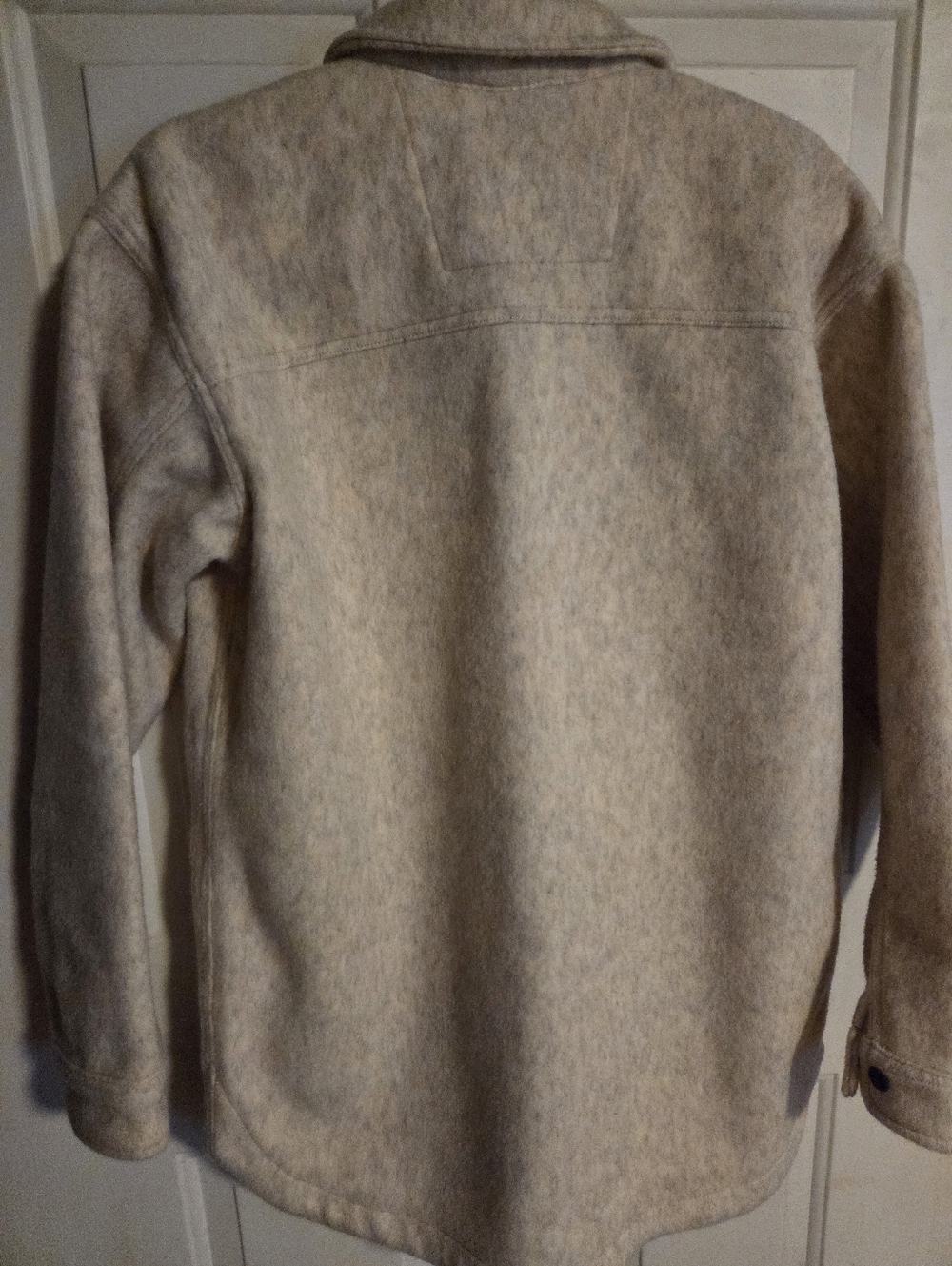 Carhartt Neutral Cream Collared Shacket - Picture 6 of 7